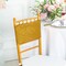 10 Pieces Glamorous Gold Sequin Stretch Spandex Chair Bands 7 x 13 Inches